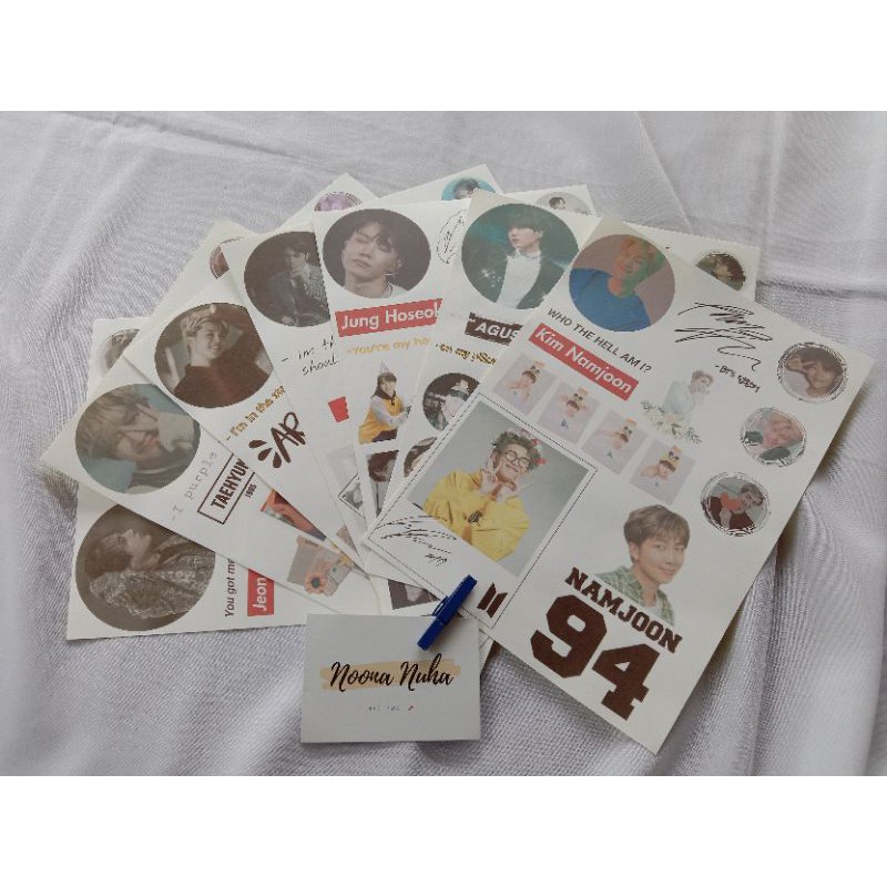 

stiker bts termurah ukuran 5r
