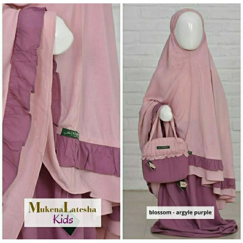 Mukena Latesha Khadijah Indonesia/Mukena Anak Khadijah