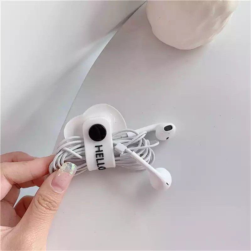 Klip Kabel Cord Holder 3D Penjepit Kabel Kancing Penggulung Clip Cable