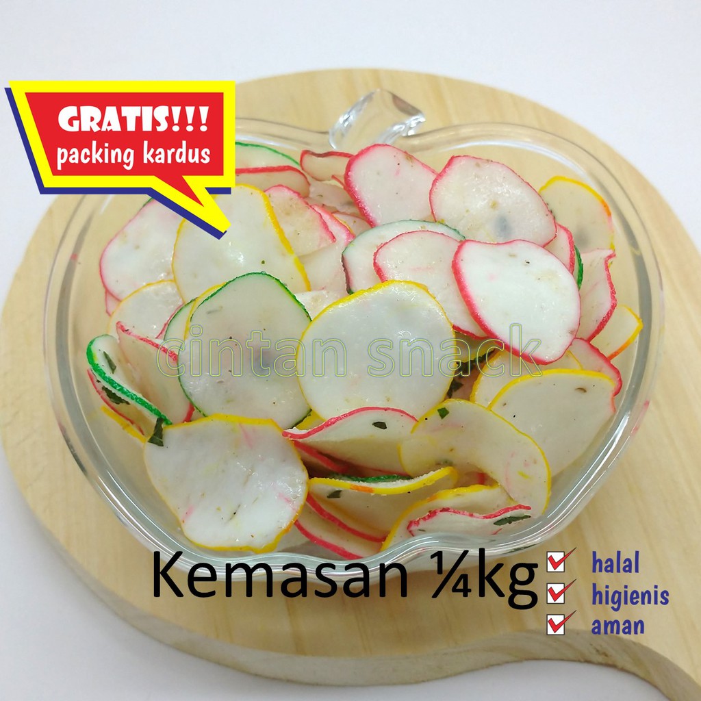 

Kerupuk Seblak Pelangi 250gr | Krupuk Pedas Belang