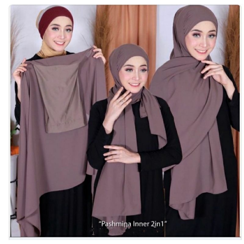 PASMINA INNER CERUTY BABY DOLL/HIJAB PASHMINA INNER INSTAN