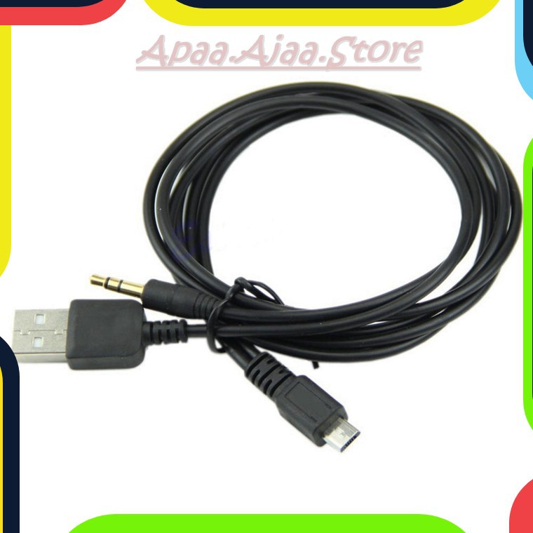 Bayar Ditempat Kabel Splitter Micro USB ke AUX 3.5mm + USB Male