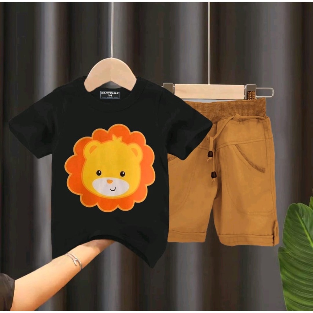 SETELAN BAJU ANAK BAYI MOTIF LION BUNGA CROOS KIDS SIZE 1-5 TAHUN BAHAN KATUN LEMBUT NYAMAN DIAPAKAI/ SETELAN BAJU ANAK BAYI LAKI LAKI/ SETELAN BAJU ANAK BAYI PEREMPUAN/ SETELAN BAJU ANAK BAYI COWO/ SETELAN BAJU ANAK BAYI CEWE MOTIF LION SINGA BUNGA