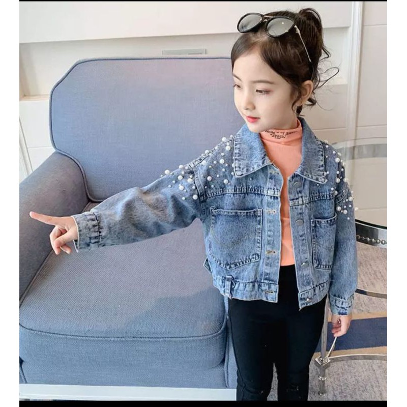 JAKET JEANS MUTIARA ANAK 2TH-10TH model terbaru