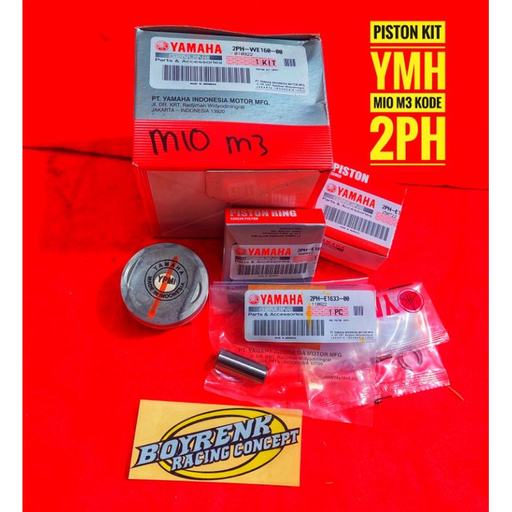 PISTON SEHER KIT 2PH MIO M3/MIO 125  STD ORIGINAL ORI ASLI YAMAHA YGP