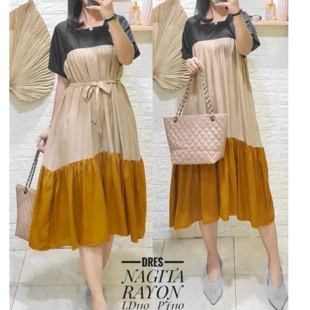TERLARIS DRESS NAGITA.DRESS MURAH MERIAH.DRESS KEKINIAN.DRESS VIRAL NAGITA.