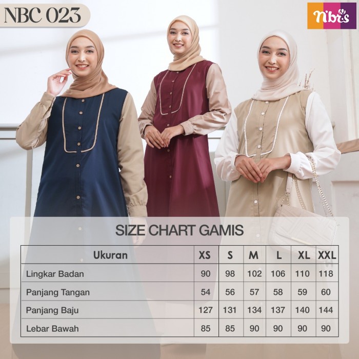 Gamis Nibras NBC 023 NBC 23 / Fashion Muslim Gamis Dress