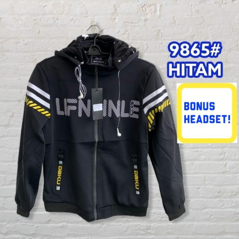 Jaket Hoodie Pria Scuba Original Import / Jaket Outdoor Bulu Free Headset