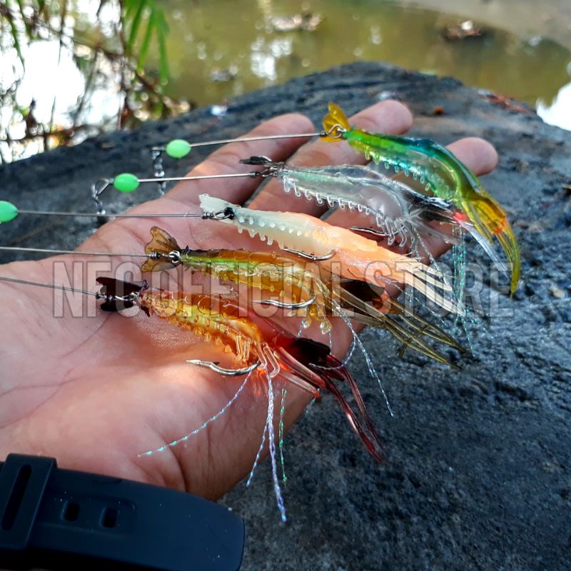 Lure udang Umpan udang Shrimp 8cm / 6gram, Best Design dengan warna Killer