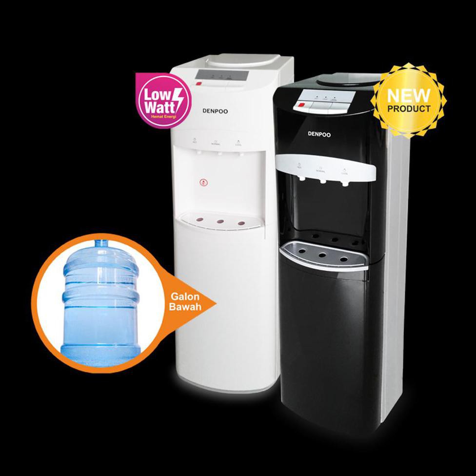 Promo Denpoo Ddb-29 Dispenser Air Gallon Bawah Non Kompresor 3 Kran Panas Dingin 190 Watt - Khusus