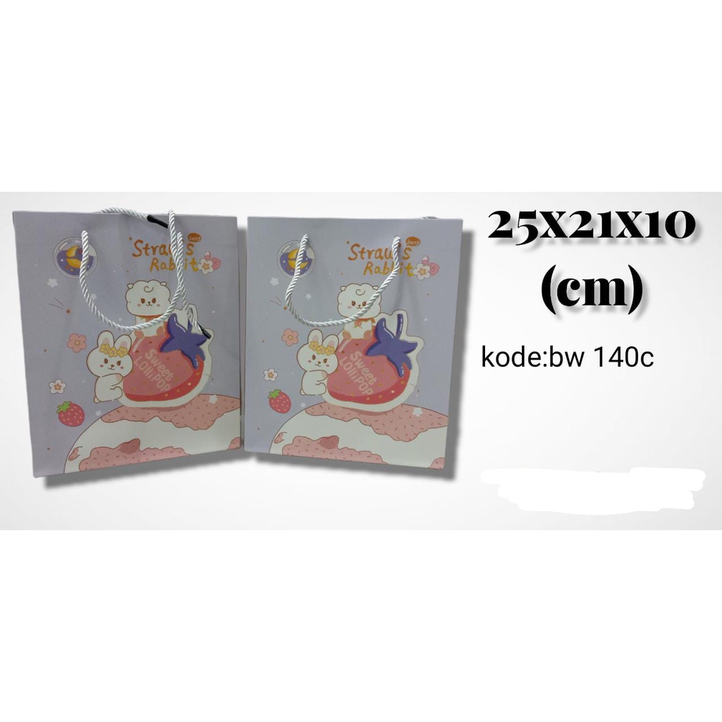 [ HARGA SATUAN ] PAPPER BAG PAPPERBAG KADO TAS ULTAH ULANG TAHUN MOTIF-140 C