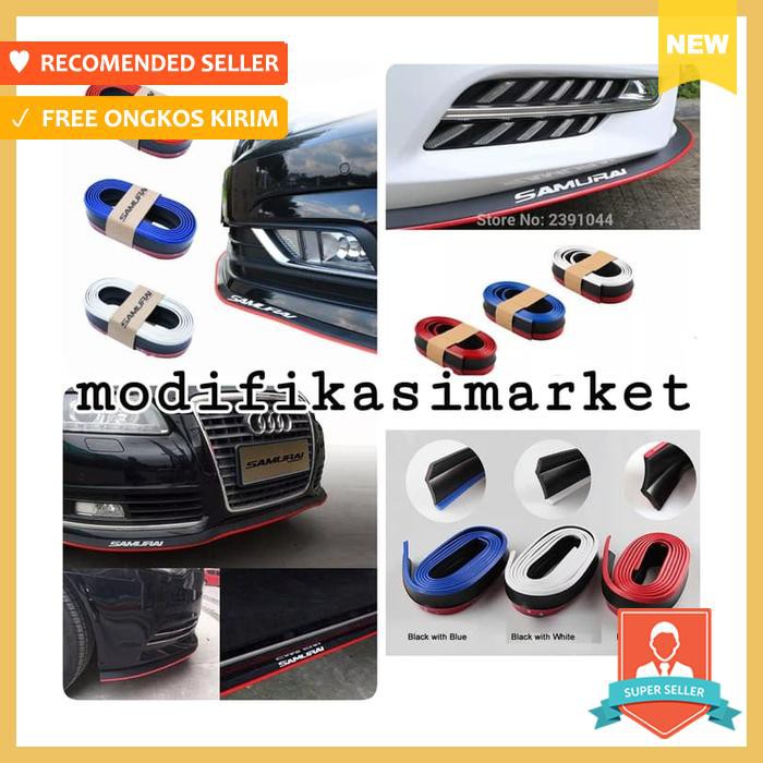 Lips Bumper / Multideflector Samurai Bumper Guard Merah / Putih