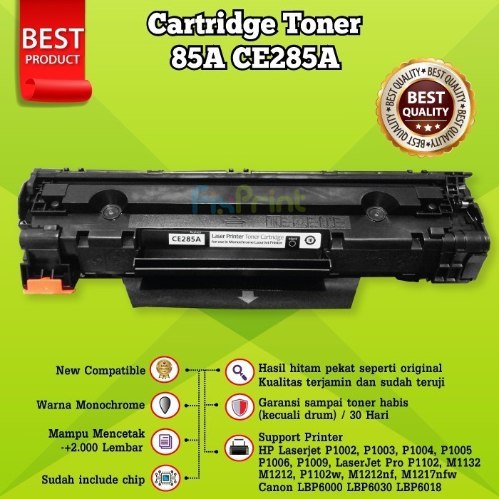 Cartridge Toner Compatible XP 85A CE285A M1132 M1212 P1102 M1217 M1212