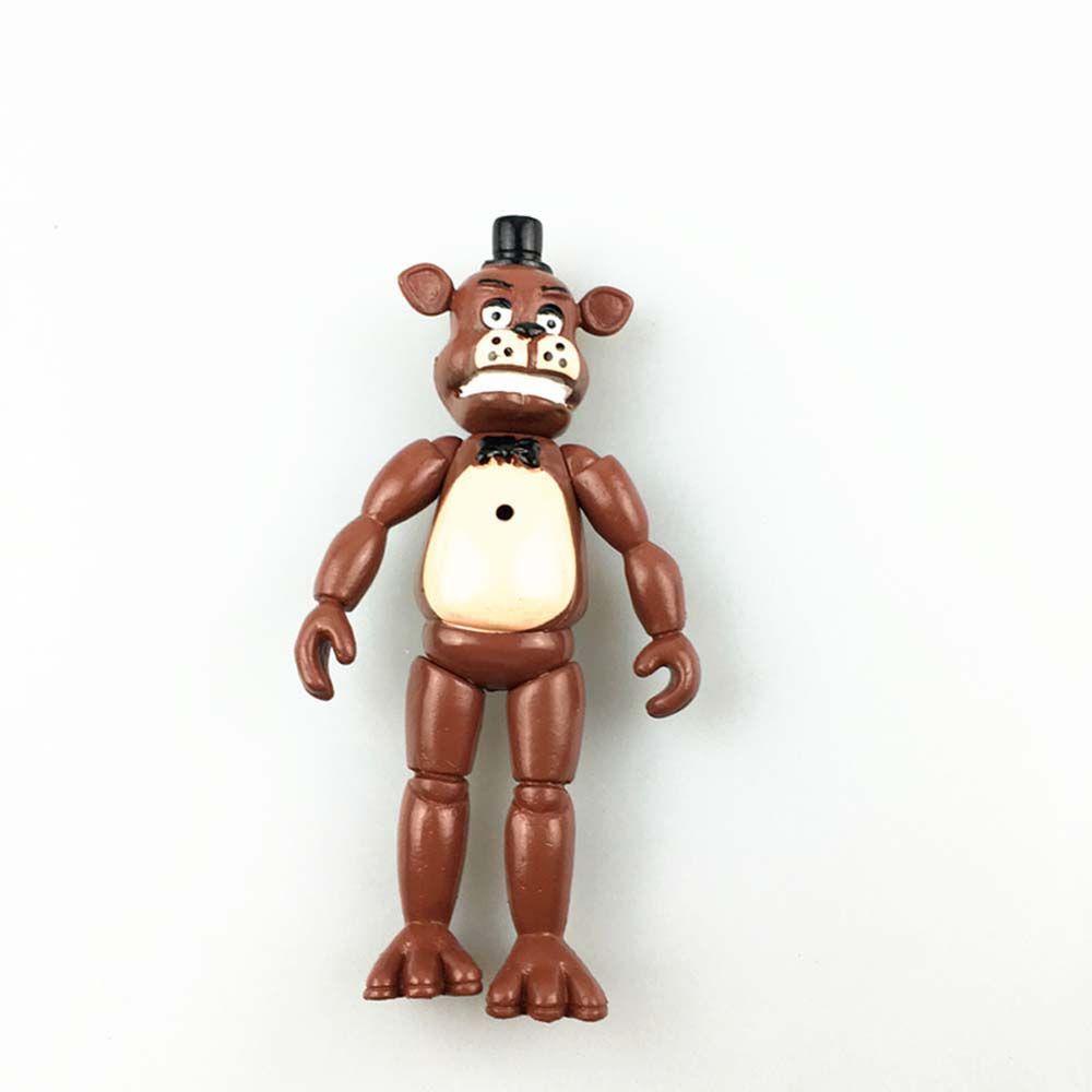 Lanfy Lima Malam Bersama Bergerak Freddy's 5pcs/set Dekorasi Mobil Figure Mainan Chica Kelinci Freddy Bear Model Koleksi