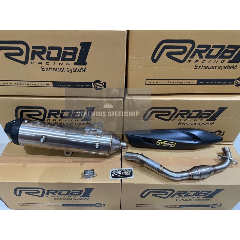 Knalpot Rob1 Standar Racing Aerox OLD / Lexi - V Cap