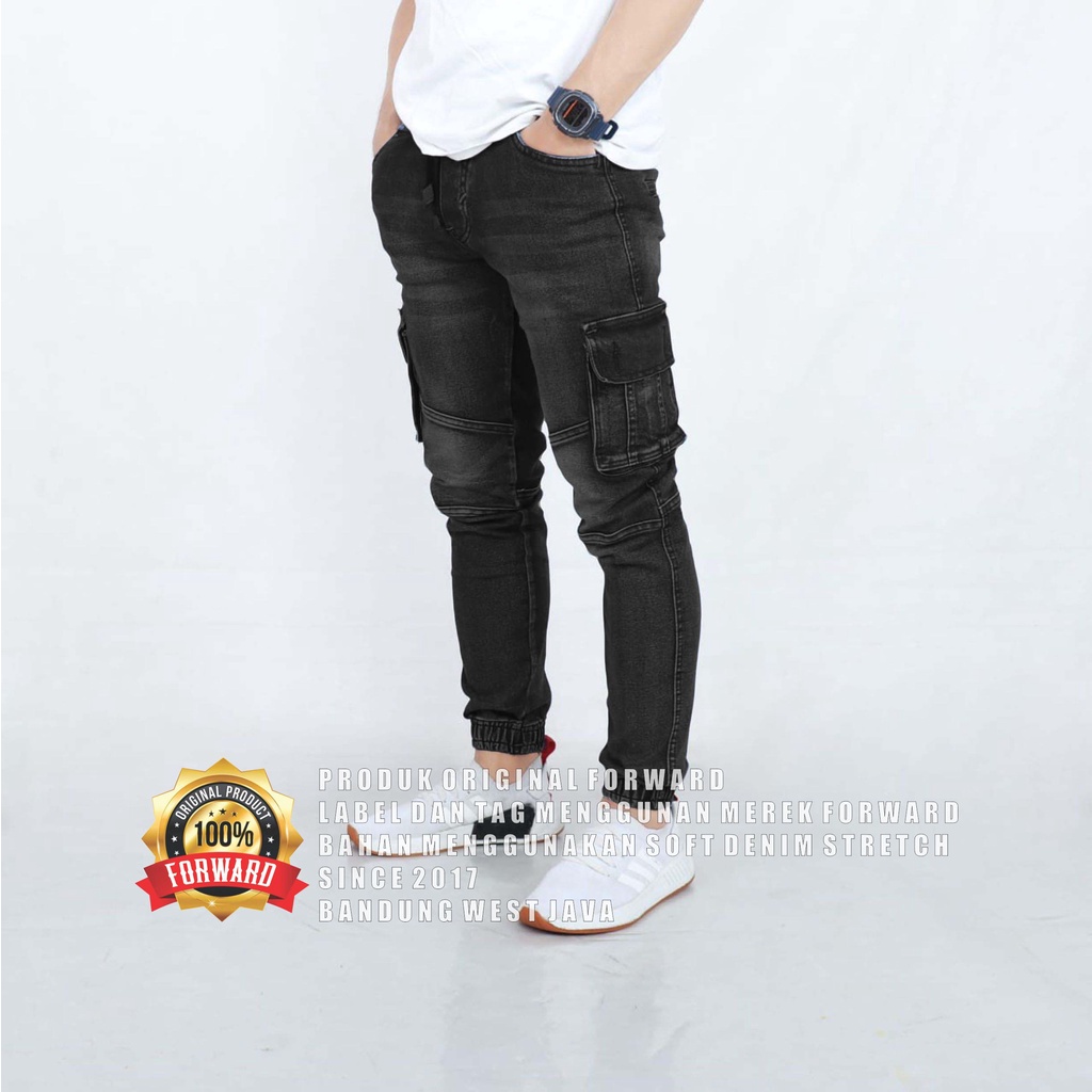 Celana Joger Jogger Pria Denim Jeans Forward-Cod