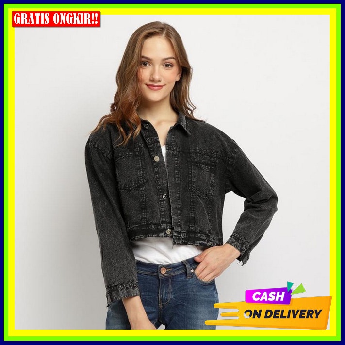 Jaket Wanita Korea Import Cwe Distro Cewek Jins Uo554 Jaket Levis Yw15 Nzinga Sdr Ban Polos Jaket Je