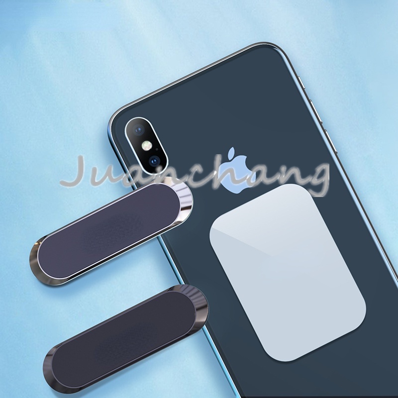 Stand Holder Hp Universal Bentuk Strip mini Bahan Metal Untuk Mobil / Kantor