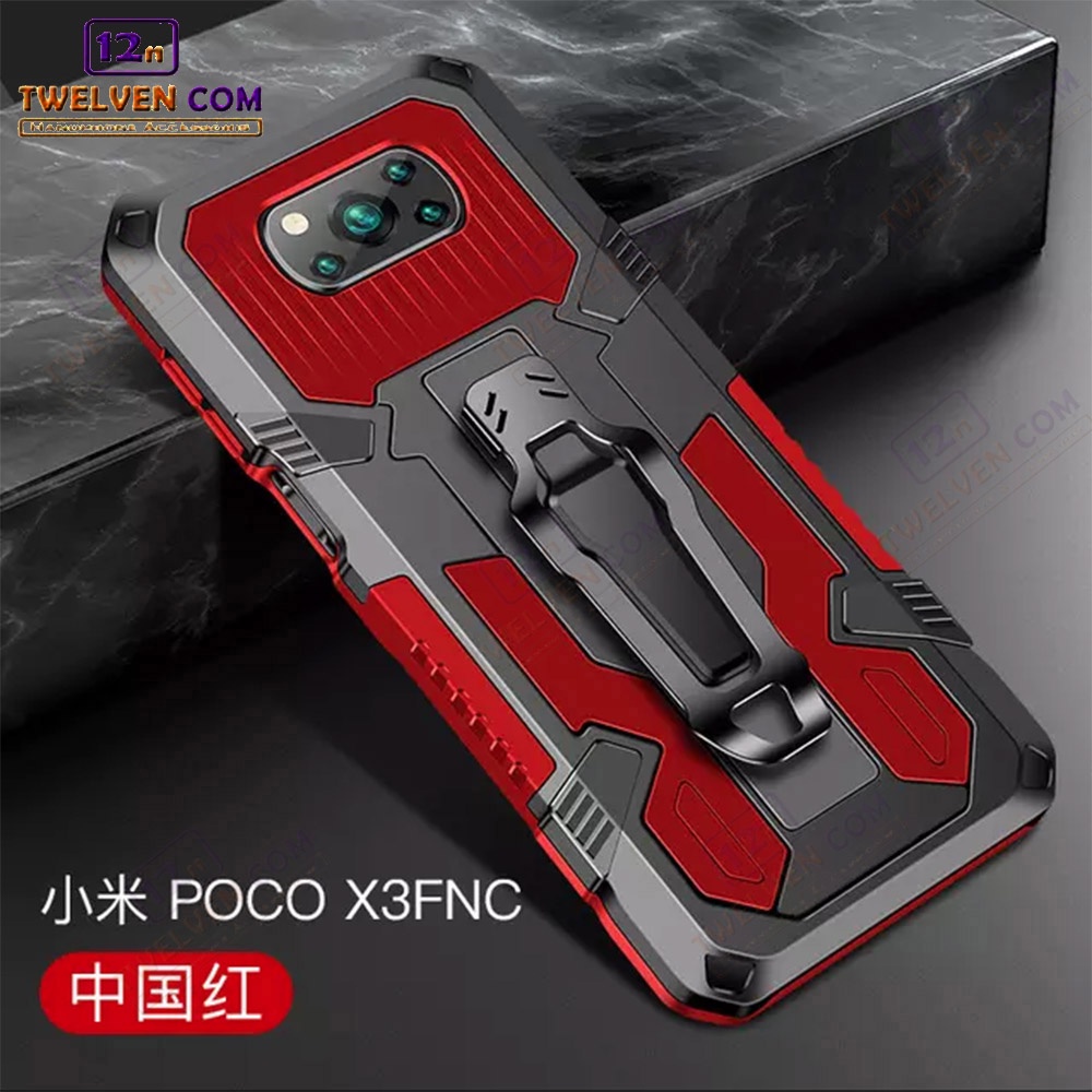 Case Shockproof Xiaomi Poco X3 / X3 Pro Armor Hardcase Stand Clip