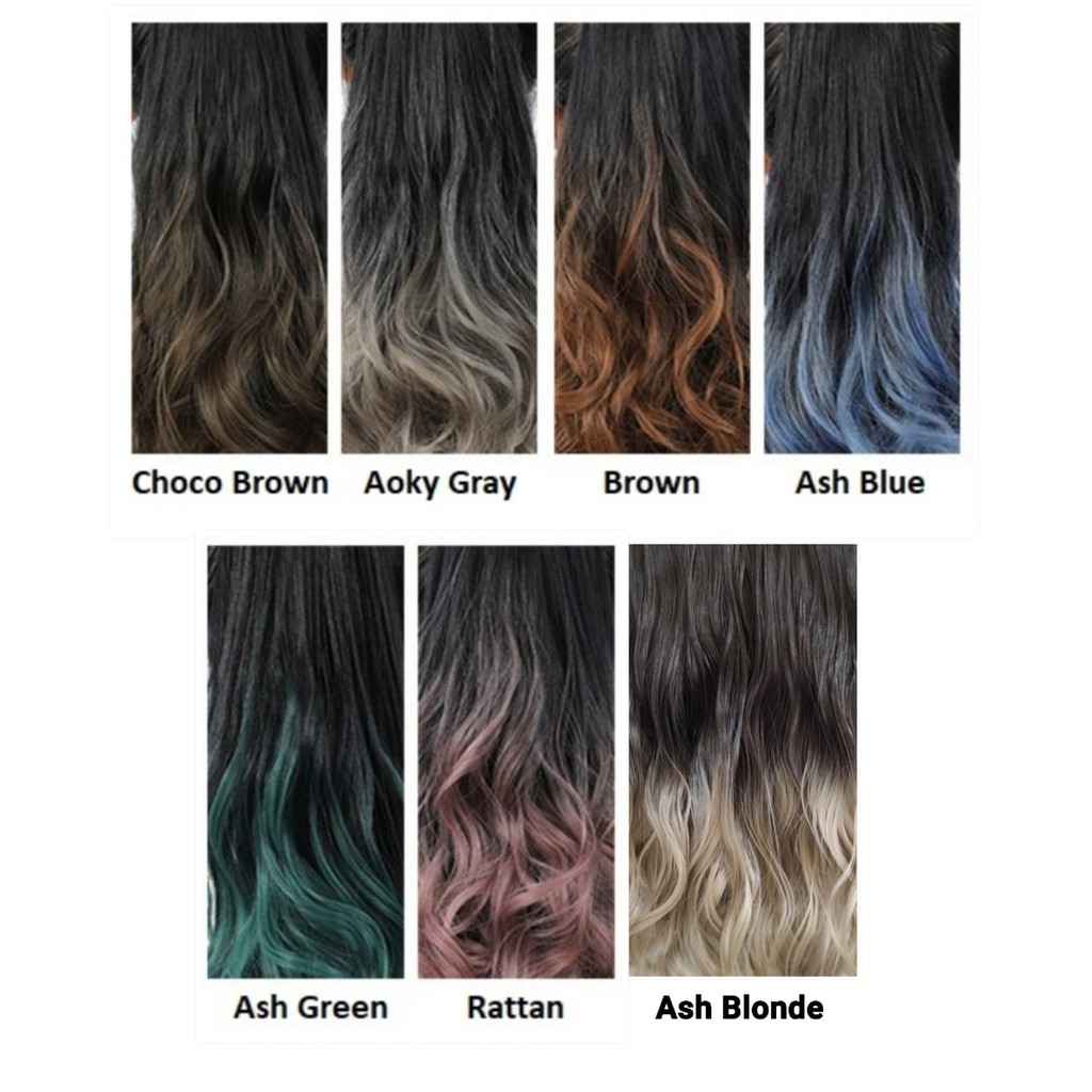 Warna rambut ombre pendek