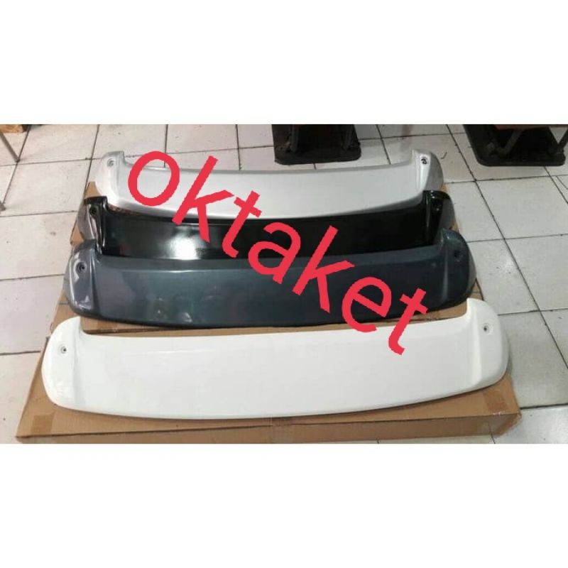 spoiler Toyota Agya Ayla with lampu warna body ( hitam silver putih abu)