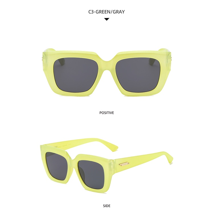 2021 new fashion fluorescent European and American men and women all-match street shooting jelly sunglasses