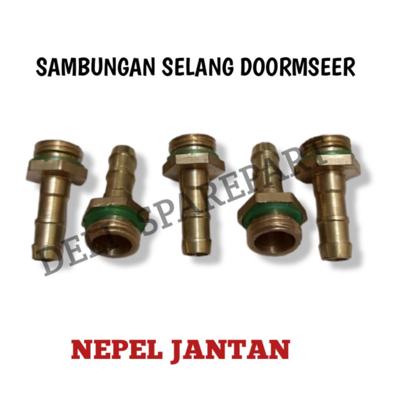 Nepel Selang jantan Sambungan Selang Doorsmeer Kompresor Angin