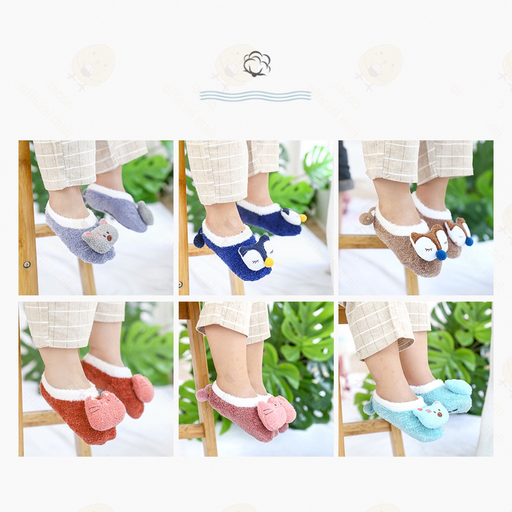 Lacoo Kaos kaki bayi katun Kaus kaki bayi baby socks untuk 0-1 tahun