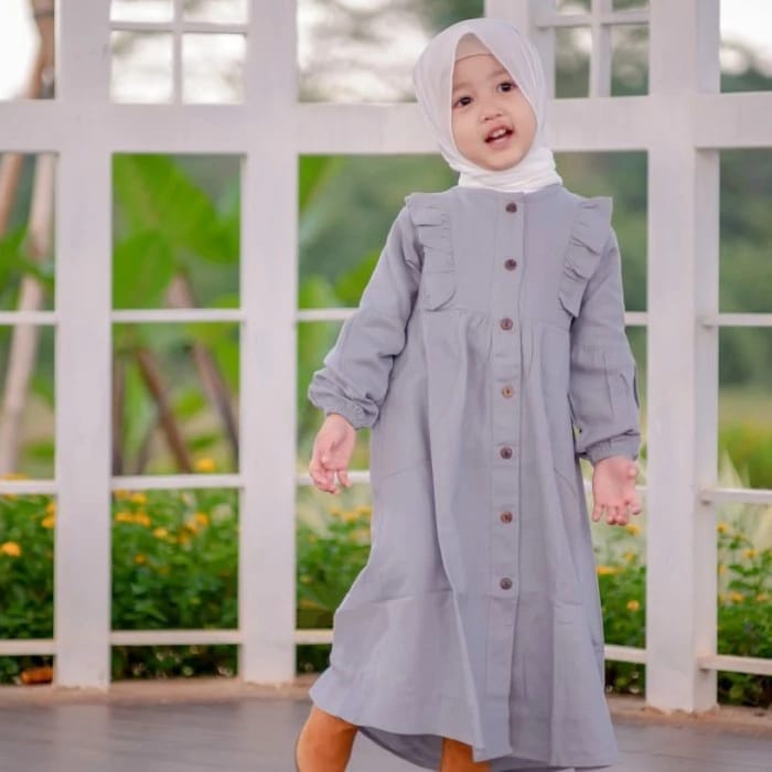 BEFAST - ZTL OOTD Dress Anak MEGGY / DRESS ANAK AYDA / Dress Anak Muslim / Pakaian Anak-Anak perempuan / Keluaran Terbaru 2022 / Dress Maxy Lengan Panjang / Dress Anak Perempuan Kekinian / Dress Polos Casual Anak