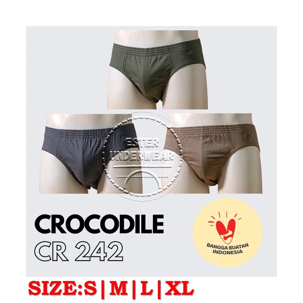 Celana Dalam Pria CROCODILE CR 242 ISI-3 PCS