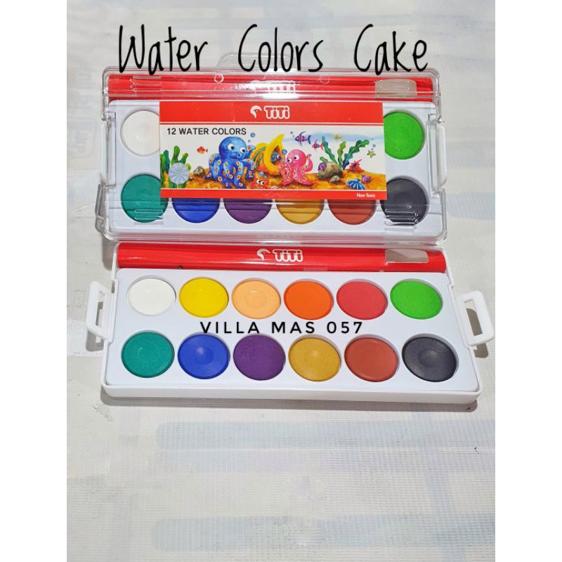 

Water Colors Cake Titi