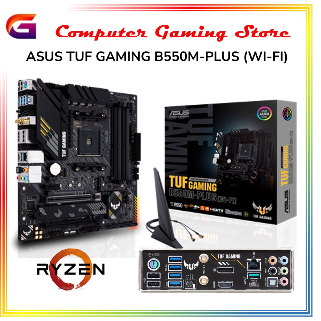 ASUS TUF GAMING B550M-PLUS Wi-Fi - AMD AM4 Gaming Motherboard