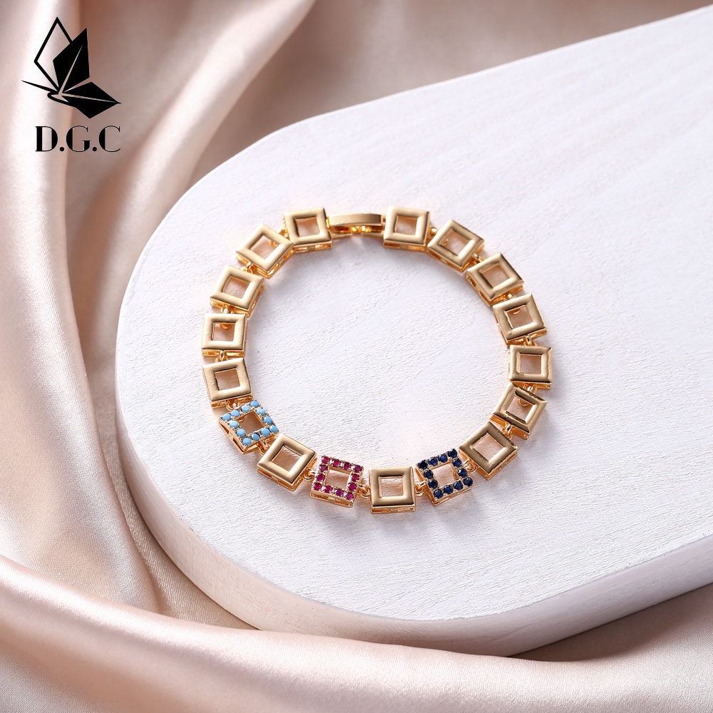 ♥D.G.C✨Gelang Serut Titanium Wanita Korea Bangle Imitasi Emas Mewah Perhiasan Aksesoris Cewek Jewelry D241