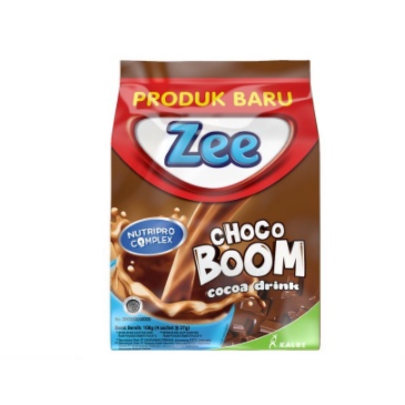 

Zee Choco Boom 4x27gr/Cocoa Drink/Minuman Coklat Kemasan