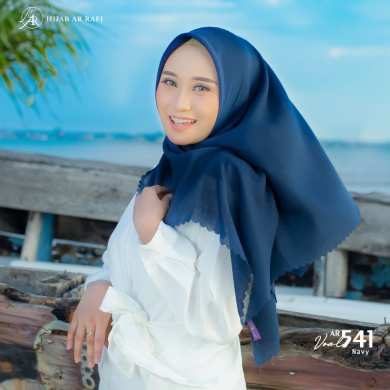 Hijab Jilbab Segi Empat Polos Premium Hijab Arrafi Ar 541 Segi Empat Laser Cutting