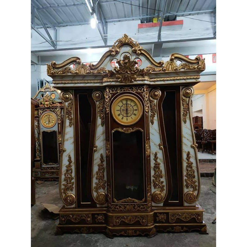 lemari jam brawijaya jati