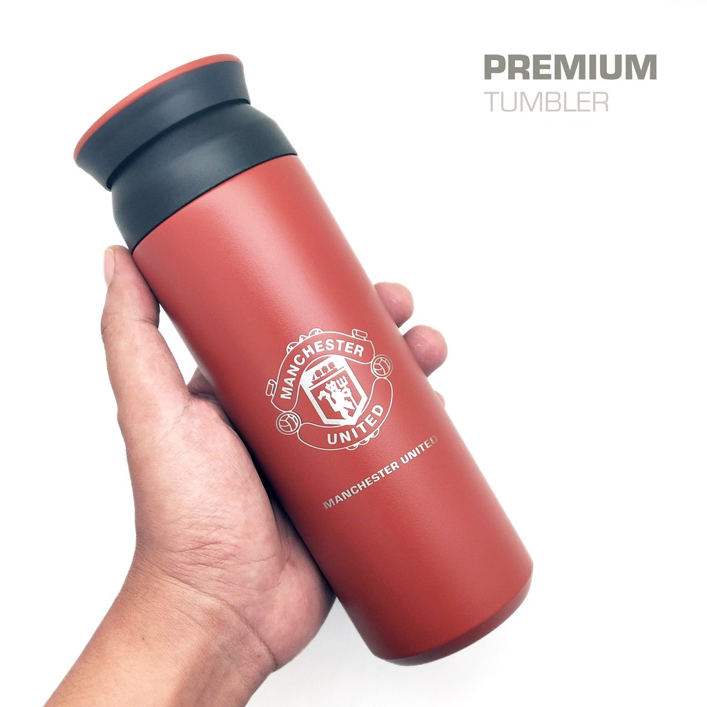 Tumbler botol minum sepakbola premium manchester united