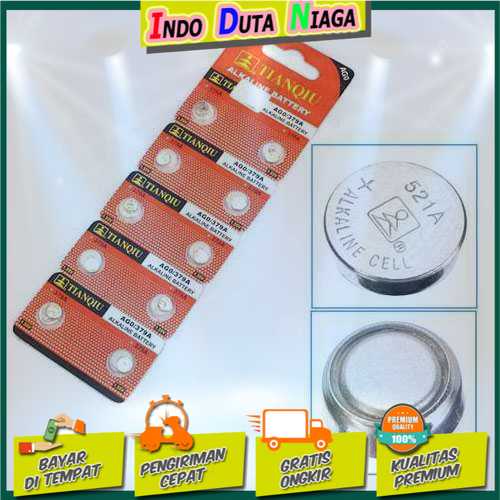 TIANQIU Baterai Kancing Lithium AG0 LR521/SR532/LR63 1 PCS