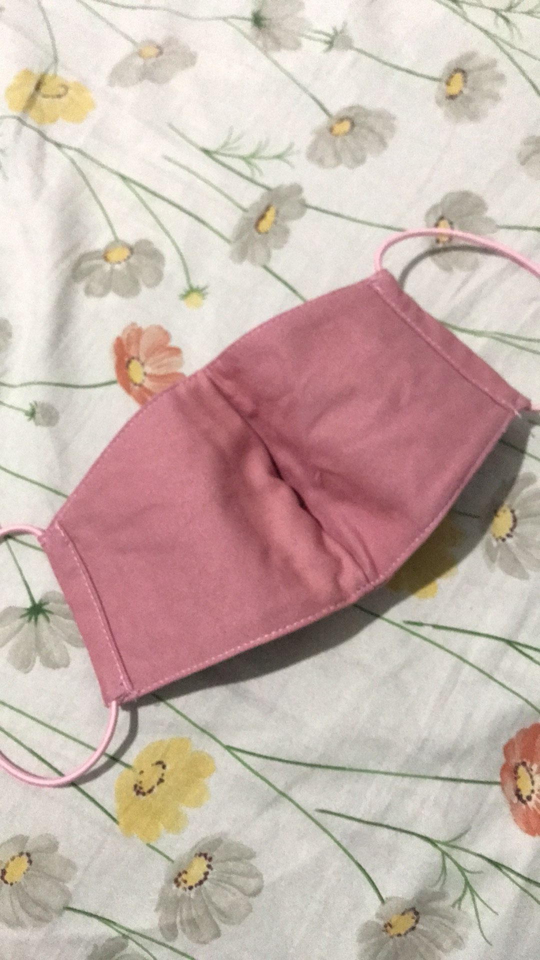 Masker Premium Dusty Pink Patch Kucing
