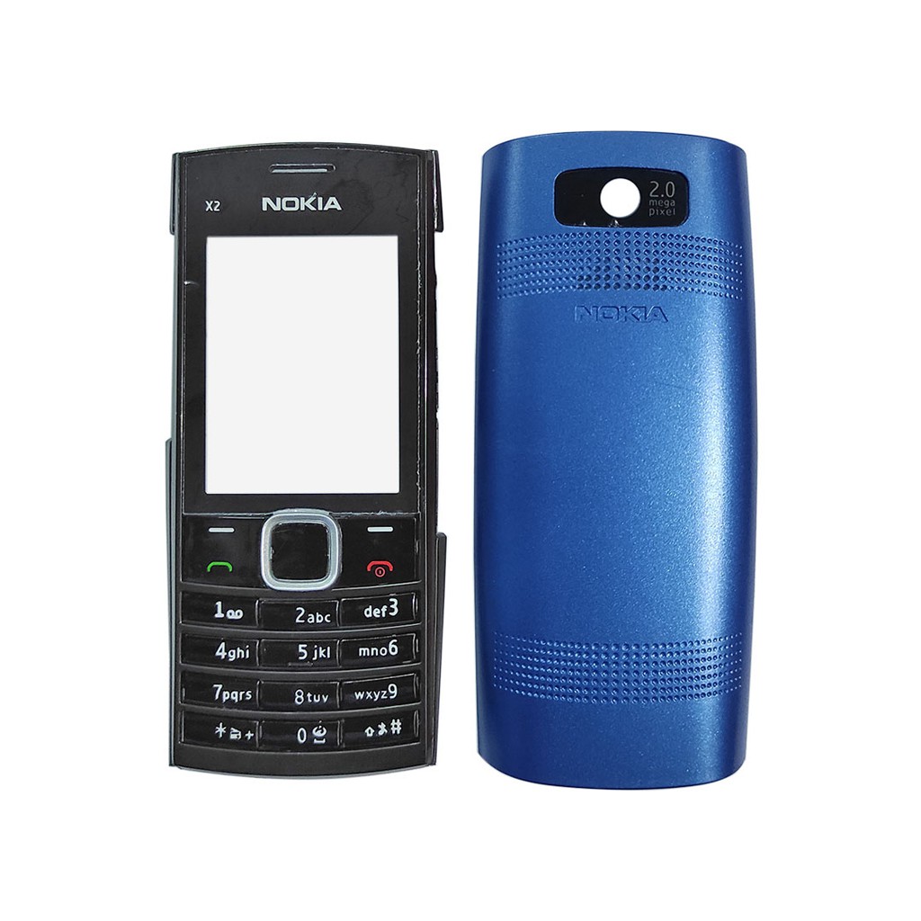 CASING NOKIA X2-02 KESING + BACK COVER / WARNA RANDOM