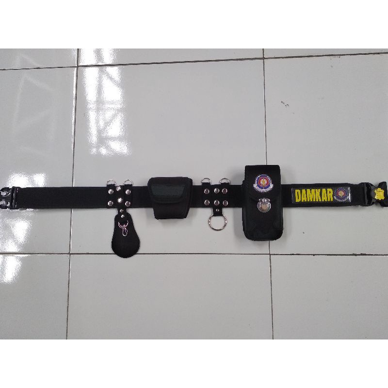 Kopel/sabuk ikat pinggang perekat  set.security, satpam,damkar,pol PP,linmas,brimob