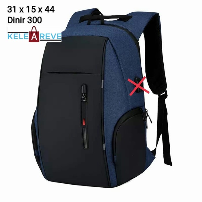 Backpack pria TAS RANSEL UNISEX BUKAN EIGER OUTDOOR ORIGINAL POLO MURAH Navy Tas ransel pria Terlari