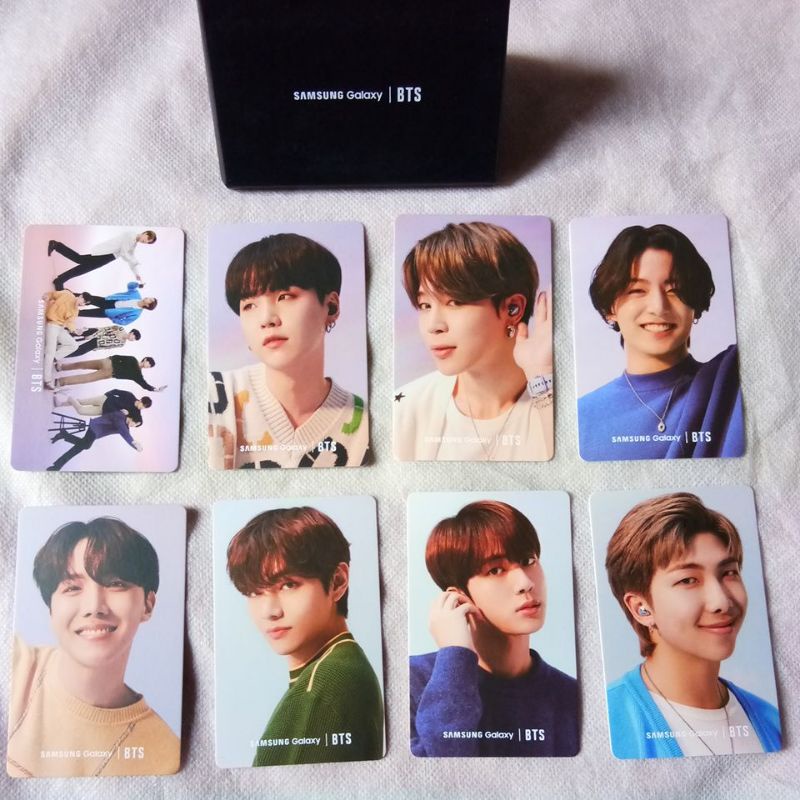 BTS X SAMSUNG GALAXY PHOTOCARD PC : SUGA,V,JUNGKOOK,RM,JIN,JIMIN,JHOPE,TAEHYUN,RAPMOON
