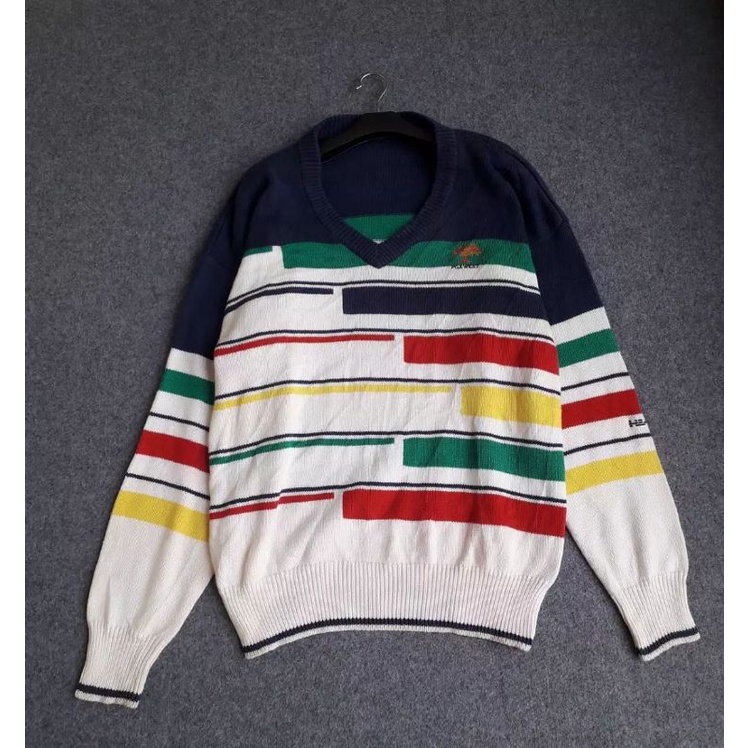 jaket rajut vintage head second original