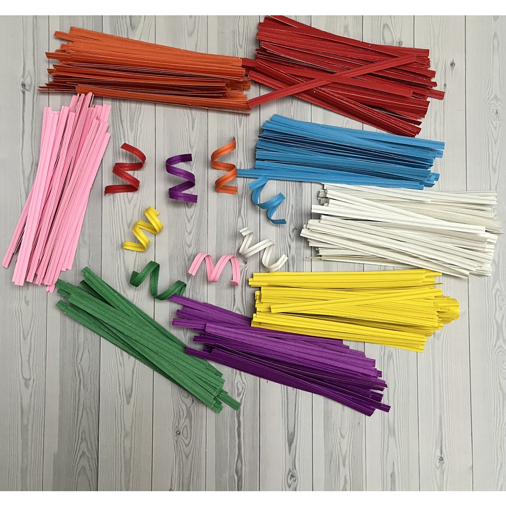 Twist Tie Warna Polos kawat ikat plastik permen crafting