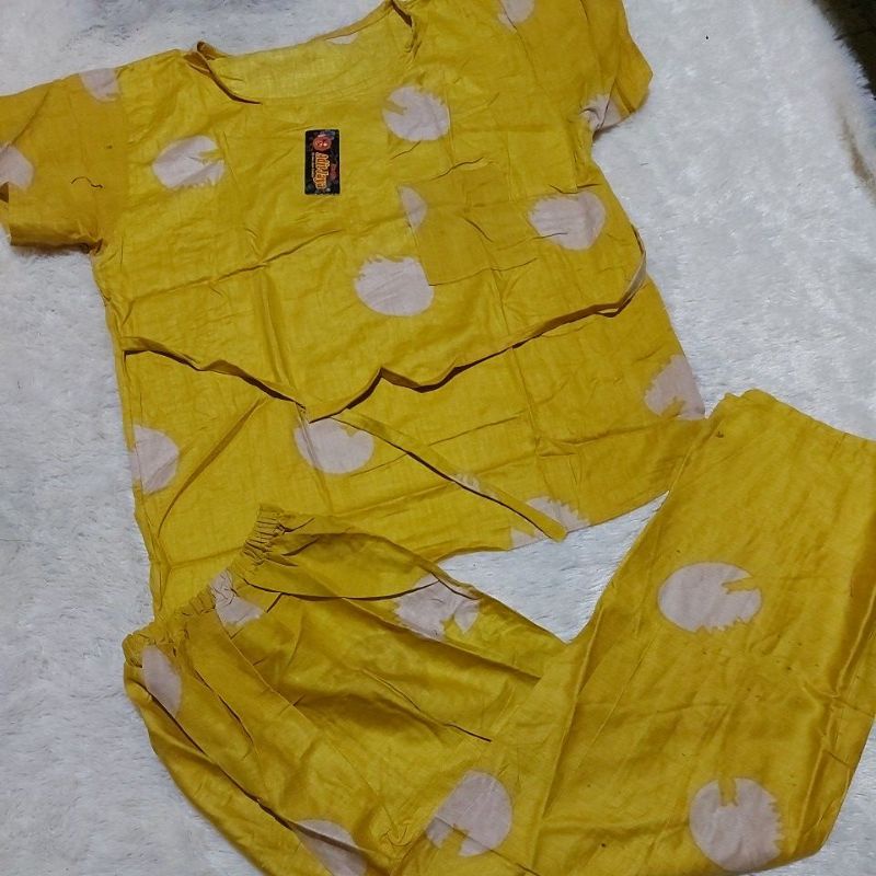ONE SET PIYAMA CP TIEDYE WANITA / SET PAJAMAS TIE DYE CELANA PANJANG (etalase1)-Motif 6