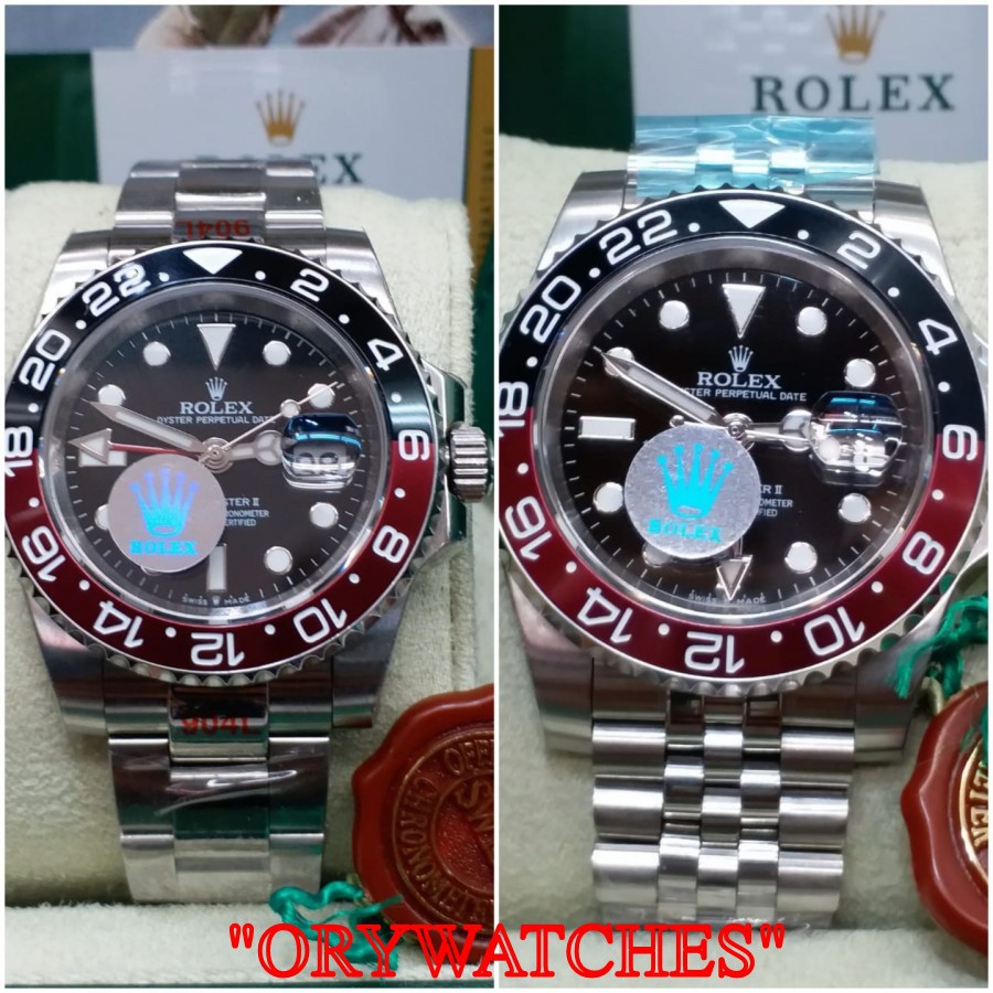 SALE ROLEX GMT MASTER II COKE 116710 126710 904L SS SWISS ETA CLONE CF