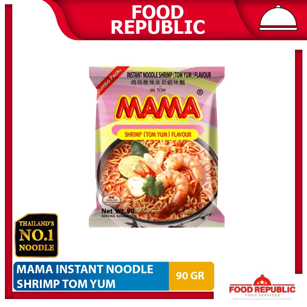 Mama Mie Instan Instant Noodle Shrimp Creamy Tom Yum Hot Spicy Halal
