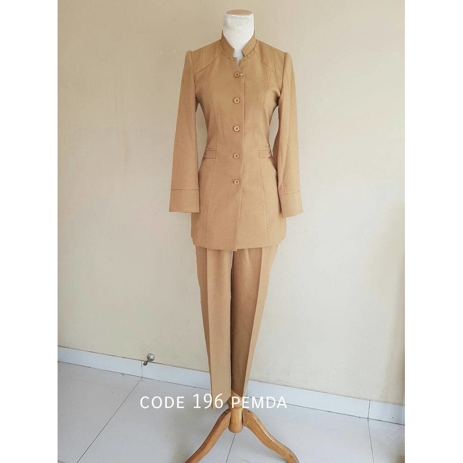 Promo Baju blazer seragam pemda cewe PNS Cantik Khaki Keki Anggun Guru Diskon