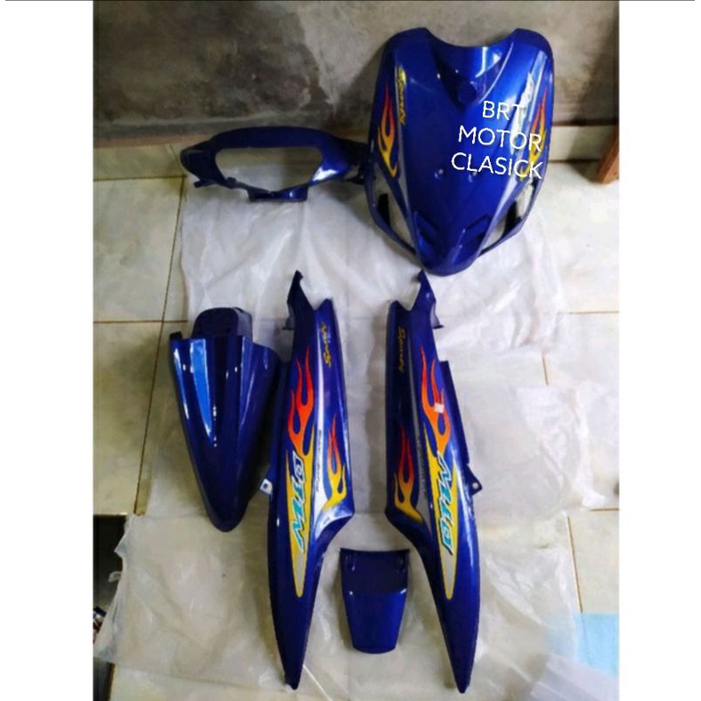 cover body mio sporty full halus warna biru  tahun 2004-2007